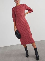 Milan Kiss Sukienka w kolorze różowym rozmiar: L. Różowe sukienki Milan Kiss, l, bez wzorów, bez kołnierzyka, bez ramiączek, midi. Za 165.99 zł.