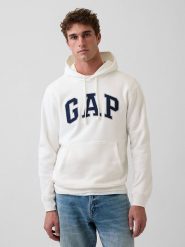 GAP Bluza w kolorze białym rozmiar: XL. Białe bluzy GAP, xl, bez wzorów, z kapturem. Za 110.04 zł.
