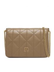 Calvin Klein Torebka Quilted Mini Chain Bag LV04F3321G Beżowy. Brązowe torebki klasyczne Calvin Klein, bez wzorów, ze skóry, bez dodatków. Za 449.99 zł.