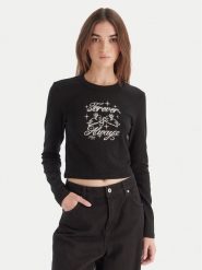 HUGO Bluzka Duspark 50550132 Czarny Slim Fit. Czarne bluzki Hugo, m, bez wzorów, z bawełny, bez kołnierzyka, bez ramiączek. Za 269.99 zł.