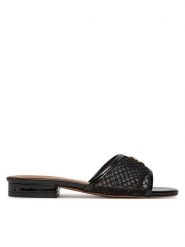 Patrizia Pepe Klapki PPJ342 01 Czarny. Czarne klapki Patrizia Pepe, bez wzorów, z tworzywa sztucznego, bez obcasa. Za 299.99 zł.