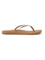 Reef Japonki "Cushion Slim" w kolorze jasnobrązowym rozmiar: 40. Brązowe klapki Reef, bez wzorów, z otwartym noskiem, bez obcasa. Za 166.10 zł.
