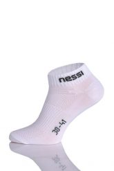 Skarpety stopki sportowe Unisex Nessi Sportswear Road S Oddychające. Białe skarpety NESSI SPORTSWEAR, bez wzorów, z dzianiny. Za 49.90 zł.