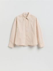 Koszula z bawełną - wielobarwny. Koszule Reserved, l, bez wzorów, z bawełny, bez kołnierzyka, bez ramiączek. Za 129.99 zł.