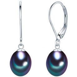 Valero Pearls Kolczyki wiszące z perłą srebro wysokiej próby Perła hodowlana słodkowodna srebrny 1 ct Damski. Szare kolczyki Valero Pearls, z perłą, srebrne. Za 289.99 zł.
