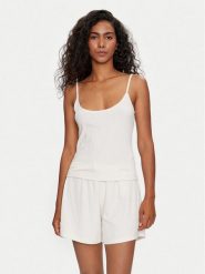 Guess Top O4GP10 KBXB2 Beżowy Regular Fit. Brązowe topy Guess, xs, z aplikacjami, z syntetyku, bez kołnierzyka, bez ramiączek. Za 99.99 zł.
