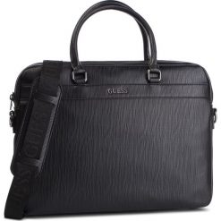 Torba na laptopa GUESS - The Modern HM6646 POL92 BLA. Czarne torby na laptopa Guess, z aplikacjami, ze skóry ekologicznej. W wyprzedaży za 379.00 zł.