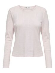 ONLY Koszulka w kolorze jasnoróżowym rozmiar: XL. Różowe bluzki Only, xl, bez wzorów, z bawełny, bez kołnierzyka, bez ramiączek. Za 39.58 zł.