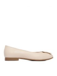 Lasocki Baleriny CEO-RST-WOLLY-01 Beżowy. Brązowe baleriny Lasocki, bez wzorów, ze skóry, bez obcasa. Za 169.99 zł.