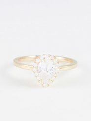 L'OR by Diamanta Złoty pierścionek "Greenwich" z cyrkoniami rozmiar: 48. Żółte pierścionki L'OR by Diamanta, z cyrkonią, złote. Za 550.36 zł.