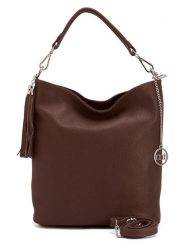 Mia Tomazzi Skórzana torebka "Sabaudia" w kolorze brązowym - 26 x 28 x 12 cm rozmiar: onesize. Brązowe torby na ramię Mia Tomazzi, bez wzorów, z materiału, na ramię, bez dodatków. Za 239.99 zł.