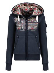 Geographical Norway Bluza "Fabeaute" w kolorze granatowym rozmiar: XL. Niebieskie bluzy Geographical Norway, xl, bez wzorów, bez kaptura. Za 114.45 zł.