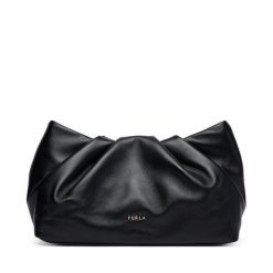 Torebka Furla. Czarne kopertówki Furla, bez wzorów, bez dodatków. Za 919.99 zł.