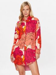 Sisley Sukienka codzienna 40NMLV03I Czerwony Regular Fit. Czerwone sukienki Sisley, na co dzień, bez wzorów, z wiskozy, bez kołnierzyka, bez ramiączek, proste. Za 519.99 zł.