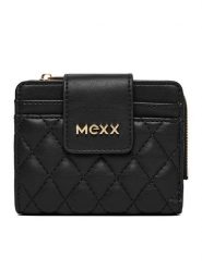 MEXX Portfel CEO-MEXX-W1-002-AW25 Czarny. Czarne portfele Mexx, bez wzorów, z materiału. Za 69.99 zł.