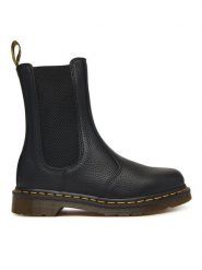 Dr. Martens Sztyblety 2976 DM41404001 Czarny. Czarne botki Dr. Martens, bez wzorów, ze skóry, bez obcasa, na płaskiej podeszwie, bez zapięcia. Za 989.99 zł.