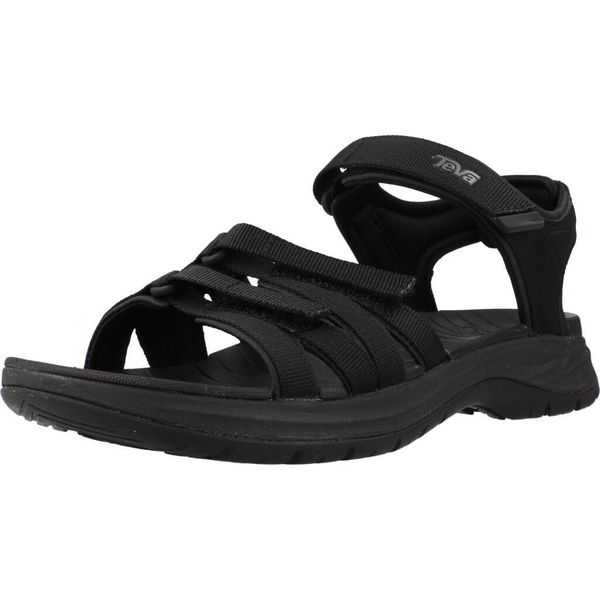 Sandały TEVA W TIRRA SPORT Czarny. Czarne sandały Teva, bez wzorów, z syntetyku, sportowe, bez obcasa, bez zapięcia. Za 408.99 zł.