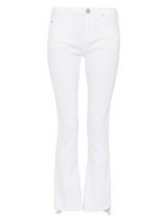 True Religion Dżinsy "Halle" - Slim fit - w kolorze białym rozmiar: W26. Białe jeansy True Religion, z aplikacjami. Za 176.50 zł.