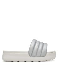 Puma Klapki Karmen Slide Puffy 400679 01 Szary. Szare klapki Puma, bez wzorów, ze skóry, bez obcasa. Za 179.99 zł.