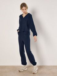 Apricot Bluzka w kolorze granatowym rozmiar: XL. Niebieskie bluzki Apricot, xl, bez wzorów, bez kołnierzyka, bez ramiączek. Za 69.99 zł.