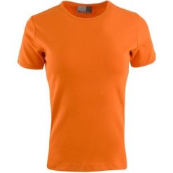 Koszulka damska Promodoro 2XL w kolorze pomarańczowym z bawełny. Brązowe bluzki HOLIPROM, xl, bez wzorów, z bawełny, bez kołnierzyka, bez ramiączek. Za 130.99 zł.