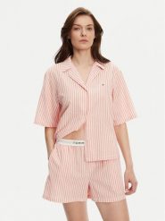 Tommy Hilfiger Piżama UW0UW05799 Pomarańczowy Regular Fit. Brązowe piżamy TOMMY HILFIGER, bez wzorów, z bawełny, bez ramiączek. Za 269.99 zł.