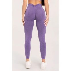 Legginsy fitness damskie Gym Glamour seamless deep push up. Fioletowe legginsy GYM GLAMOUR, l, bez wzorów. Za 169.99 zł.