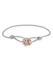 Liebeskind Bransoletka z elementem ozdobnym rozmiar: onesize. Szare bransoletki Liebeskind, ze stali. Za 130.50 zł.