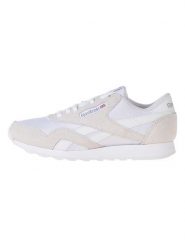Reebok Skórzane sneakersy "Classic Nylon" w kolorze biało-beżowym rozmiar: 45,5. Białe trampki Reebok, bez wzorów, z materiału, bez zapięcia. Za 184.95 zł.