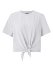 Rich & Royal Koszulka w kolorze białym rozmiar: XL. Białe bluzki Rich & Royal, xl, bez wzorów, z bawełny, bez kołnierzyka, bez ramiączek. Za 93.07 zł.