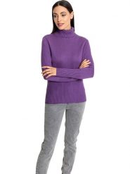Heine Sweter w kolorze fioletowym rozmiar: 34. Różowe golfy Heine, bez wzorów, z kaszmiru, bez ramiączek. Za 57.20 zł.