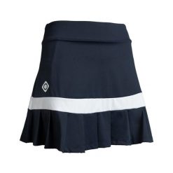 Spódnica Temple do tenisa padelowego: elegancja, wygoda i swoboda ruchów w każdy. Niebieskie spódnice Izas, bez wzorów, z nylonu, sportowe, sportowe. Za 204.30 zł.