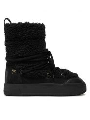 Tommy Hilfiger Śniegowce Lace-Up Faux Shearling Snowboot FW0FW08252 Czarny. Czarne trapery i śniegowce TOMMY HILFIGER, z materiału. Za 667.79 zł.