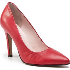 Szpilki EKSBUT - 19-5365-L73-1G Czerwony Licowa. Czerwone szpilki Eksbut, bez wzorów, ze skóry, eleganckie, bez obcasa, na obcasie, bez zapięcia. W wyprzedaży za 189.00 zł.