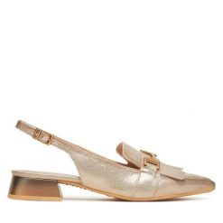 Baleriny Hispanitas. Żółte baleriny Hispanitas, bez wzorów, bez obcasa. Za 359.99 zł.