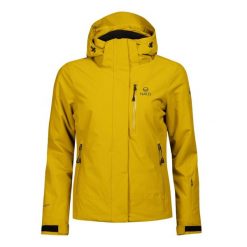 Kurtka narciarska damska Halti Radius DX. Żółte kurtki narciarskie HALTI, bez wzorów, bez kaptura, narciarskie. Za 1,999.99 zł.