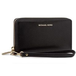 Duży Portfel Damski MICHAEL Michael Kors. Czarne portfele MICHAEL Michael Kors, bez wzorów. Za 329.99 zł.