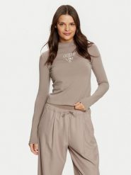Guess Bluzka Colette V4YI23 KCDH1 Szary Slim Fit. Szare bluzki Guess, xs, z aplikacjami, z bawełny, bez kołnierzyka, bez ramiączek. Za 119.99 zł.