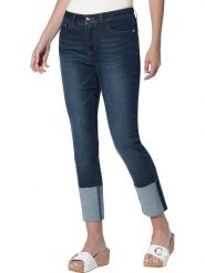 Heine Dżinsy - Slim fit - w kolorze granatowym rozmiar: 50. Niebieskie jeansy Heine, bez wzorów. Za 69.95 zł.
