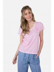 LIEBLINGSSTÜCK Koszulka "Dolly" w kolorze różowo-jasnoróżowym rozmiar: XL. Różowe bluzki LIEBLINGSSTÜCK, xl, bez wzorów, z bawełny, bez kołnierzyka, bez ramiączek. Za 158.10 zł.
