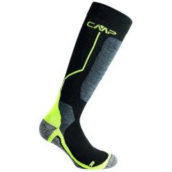 Skarpety narciarskie CMP SKI SOCK WOOL wełniane ocieplane antybakteryjne. Czarne skarpety Campagnolo, bez wzorów, z wełny. W wyprzedaży za 62.99 zł.