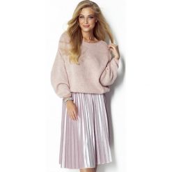 Wełniany sweter oversize i299. Czerwone swetry Fimfi, m, bez wzorów, z wełny, bez ramiączek. W wyprzedaży za 99.00 zł.