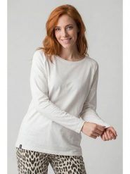 Alife and kickin Koszulka "Gaia" w kolorze białym rozmiar: S. Białe bluzki Alife and Kickin, s, bez wzorów, z bawełny, bez kołnierzyka, bez ramiączek. Za 60.99 zł.