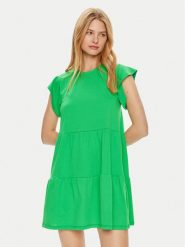 Vila Sukienka letnia Summer 14087541 Zielony Loose Fit. Zielone sukienki Vila, na lato, l, bez wzorów, z syntetyku, bez kołnierzyka, bez ramiączek. Za 79.99 zł.