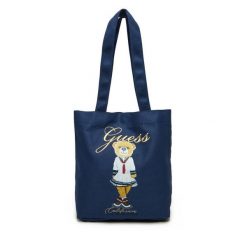 Torebka Guess. Niebieskie torebki klasyczne Guess, z aplikacjami, bez dodatków. Za 139.99 zł.
