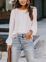 LA Angels Bluzka w kolorze białym rozmiar: L. Białe bluzki LA Angels, l, z aplikacjami, bez kołnierzyka, bez ramiączek. Za 126.99 zł.