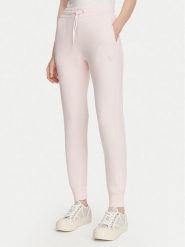 Guess Spodnie dresowe V2YB18 K7UW2 Różowy jasny Regular Fit. Czerwone spodnie dresowe Guess, xl, z aplikacjami, z dresówki. Za 364.99 zł.