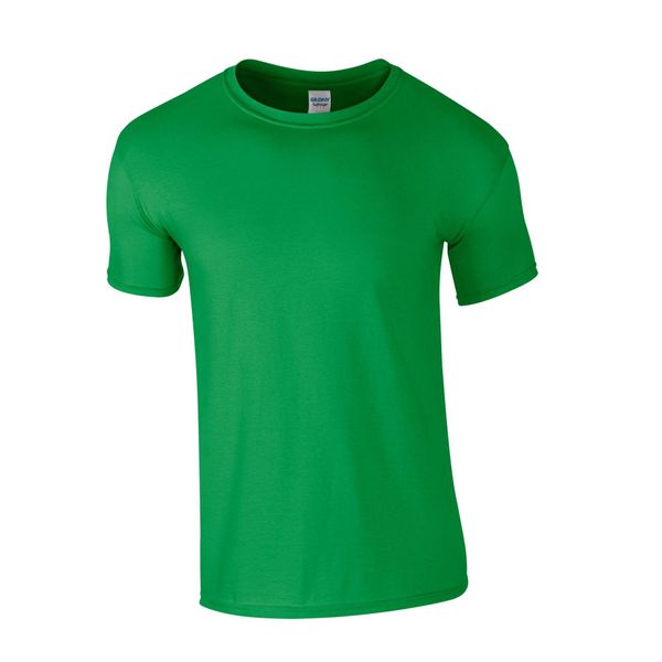Koszulka Softstyle Dla Dorosłych Unisex. Zielone bluzki GILDAN, xl, bez wzorów, sportowe, bez kołnierzyka, bez ramiączek. Za 36.99 zł.