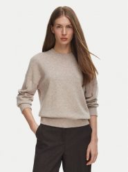 Tommy Hilfiger Sweter WW0WW51459 Beżowy Regular Fit. Brązowe swetry TOMMY HILFIGER, m, bez wzorów, z kaszmiru, bez ramiączek. Za 1,299.00 zł.
