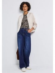 Cecil Koszulka w kolorze czarno-kremowym rozmiar: 40. Brązowe bluzki Cecil, bez wzorów, bez kołnierzyka, bez ramiączek. Za 88.02 zł.